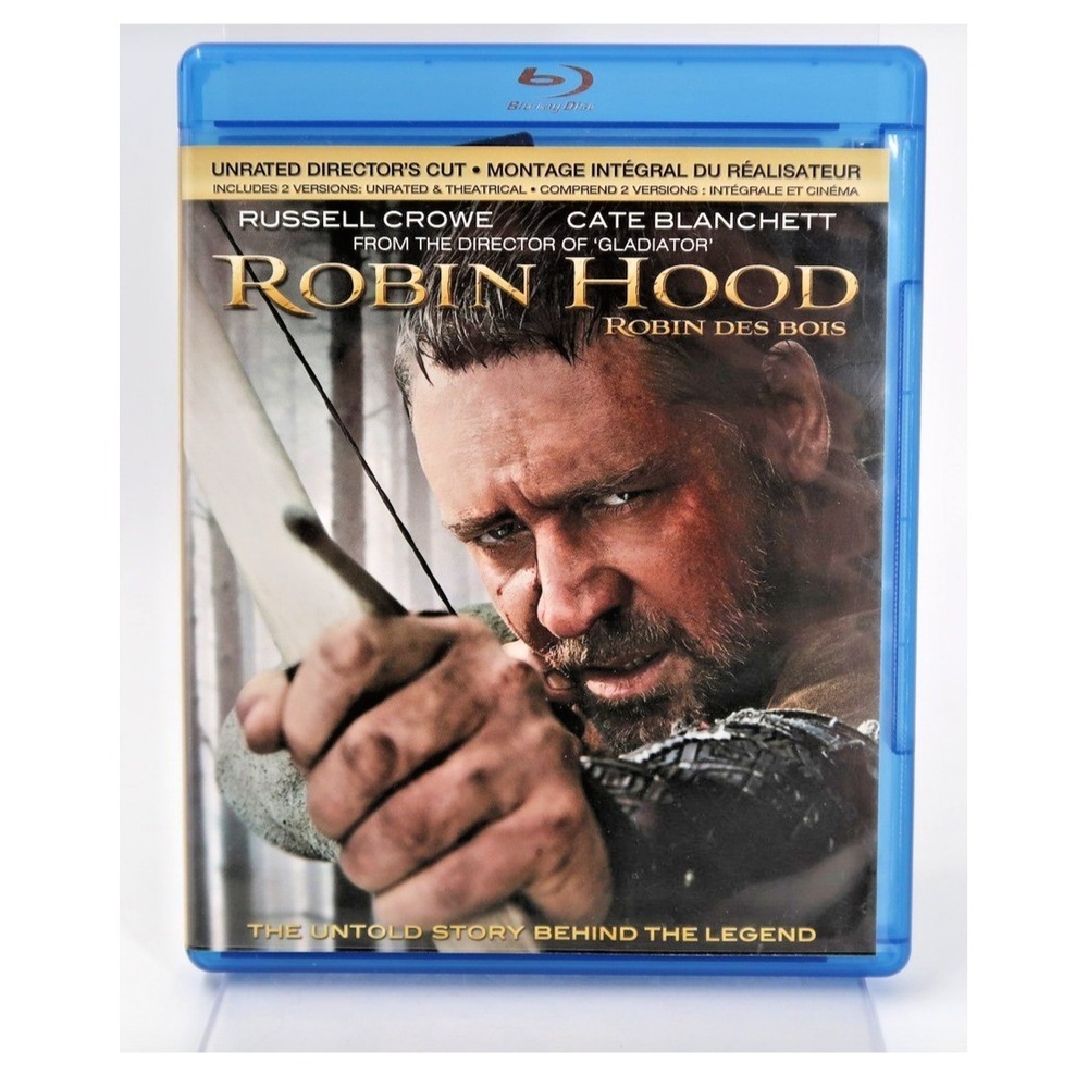 Robin Hood Blu-ray Unrated Directors Cut Russell Crowe Cate Blanchett 2010 Movie